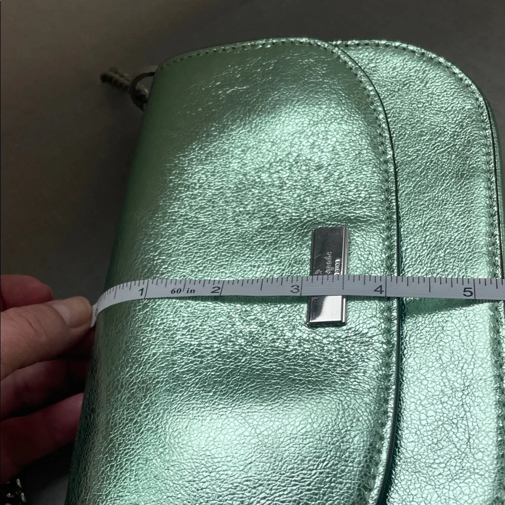 Kate Spade Metallic Seawater Green Crossbody Bag NWT